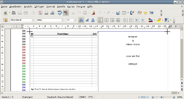 CD-Booklets & -Inlet for Audio-Crossline v2.1