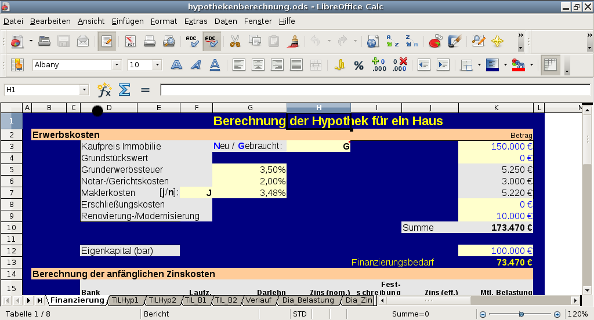 Hypothekenberechnung