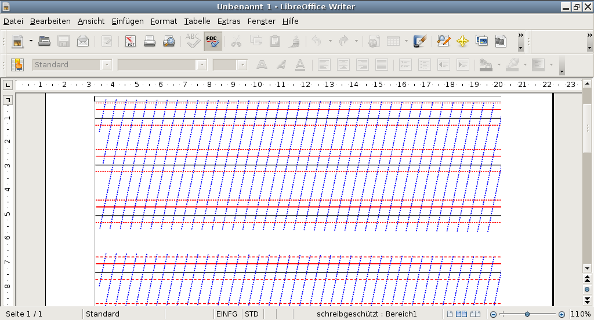Druckvorlage Schulausgangsschrift