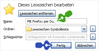 Lesezeichen speichern