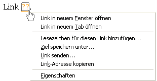 Kontextmenü Link