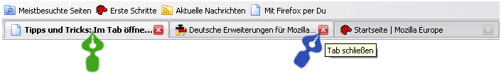 Tabs in Firefox