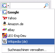 Intergrierte Suchdienste